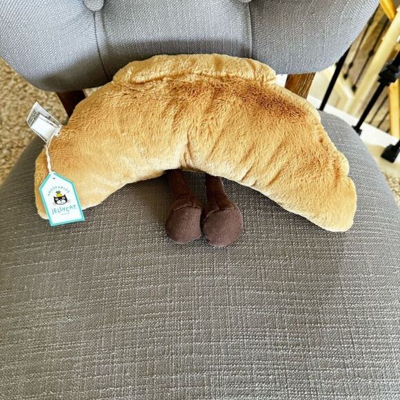 Jellycat Croissant  MEDIUM FAST SHIP NEW Amuseables Croissant - Picture 8 of 11